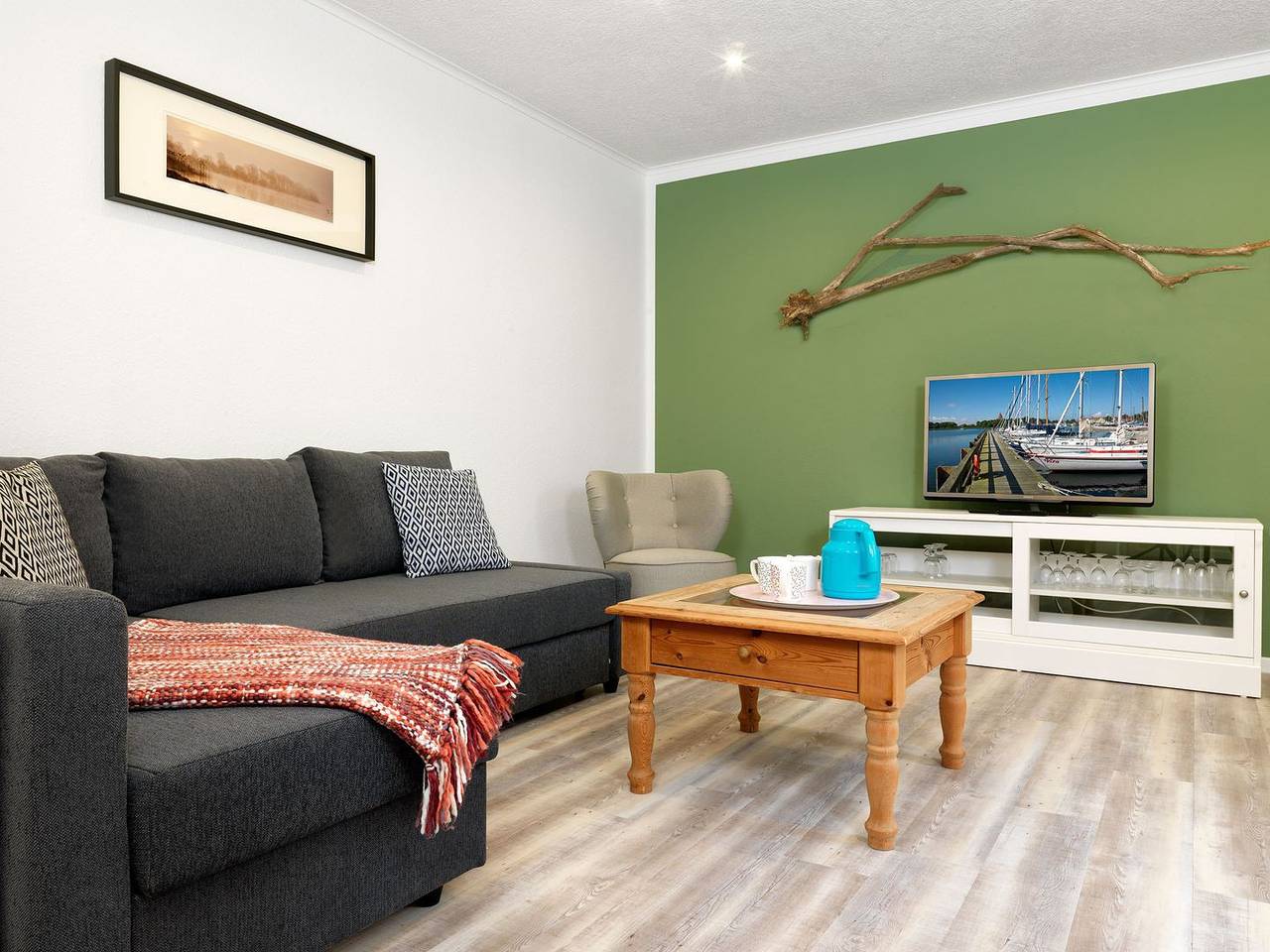Ganze Wohnung, App. Fischerstube - Kleiner moderne Ferienwohnung im Mehrfamilienhaus in Vorwerk, Nordwestmecklenburg (Wismar und Umgebung)
