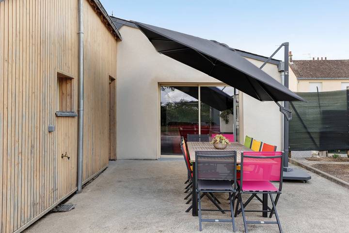 Gîte de la Rochette – Le Lion-d’Angers, geräumig für 10 Personen, zentrale Lage in Le Lion-d'Angers, Loire-Tal
