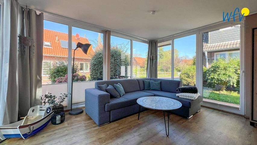 Ferienwohnung für 4 Personen, mit Balkon und Terrasse sowie Garten auf Borkum