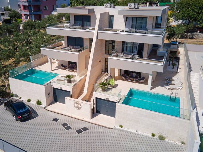 Villa pour 12 personnes, avec sauna ainsi que balcon/terrasse et terrasse à Makarska - 2