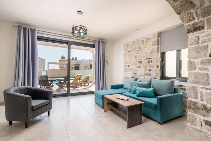 Villa voor 6 personen met tuin in Iraklio-Heraklion en omgeving
