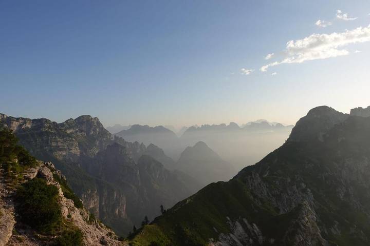Location de vacances pour 2 personnes, avec terrasse ainsi que jardin et vue, animaux acceptés à Santa Giustina