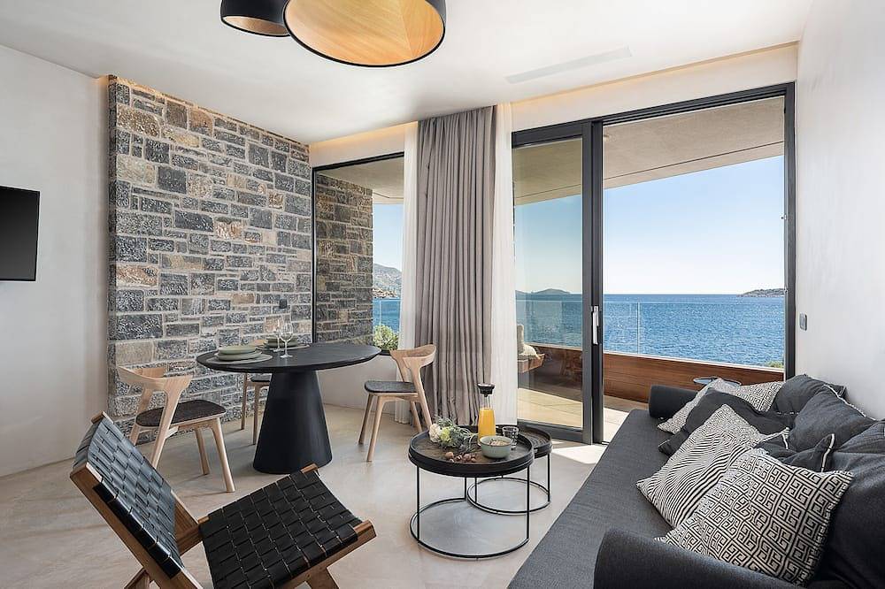 Appartement entier, Brand new Luxury, Seannamon suite 3, amazing seaview in Plage d'Almyros (Agios Nikolaos), Crète du Nord