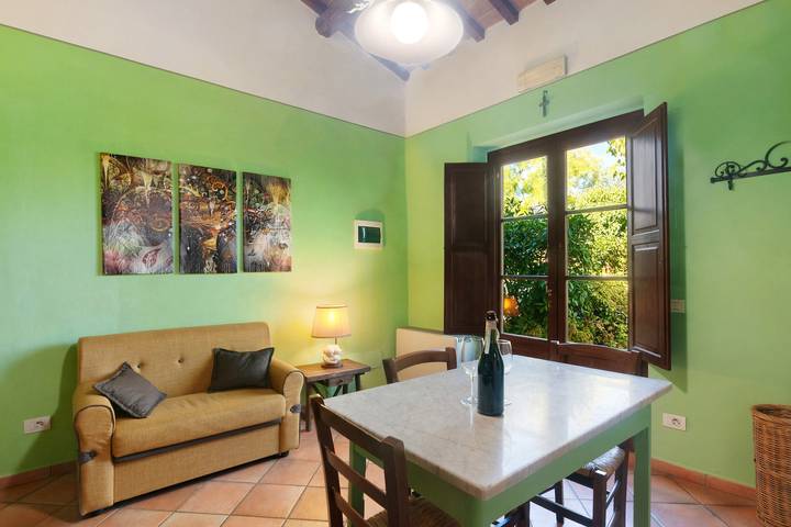 Ganze Wohnung, Country Suite Olivo für 2 Personen mit Garten und Pool in Bagno a Ripoli, Valdarno