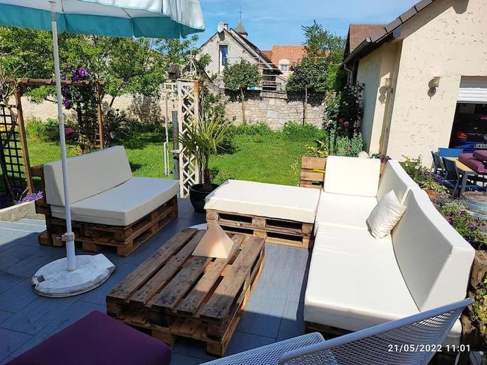 Gîte pour 9 personnes, avec sauna ainsi que jardin et terrasse, animaux acceptés dans Villiers-en-Désœuvre