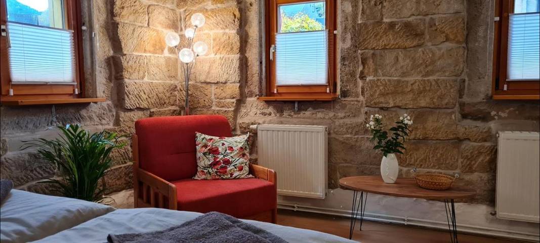 Ferienwohnung für 4 Personen, mit Garten und Ausblick in Krippen - 3