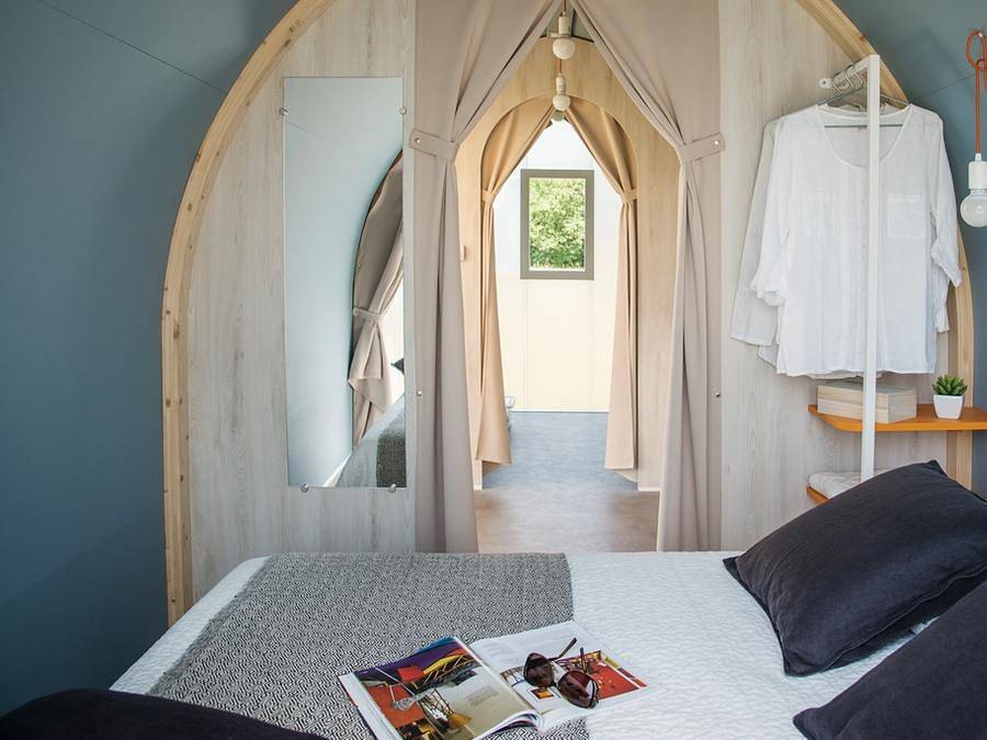 Camping Mahana by La Pège  - Hébergement 4 personnes - Coco sweet- Kon Tiki - 2 chambres - 16m² 4 pers in Saint-Hilaire-de-Riez, Vendée