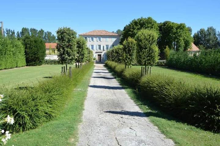 Maison de vacances pour 8 personnes, avec jardin ainsi que vue et piscine
