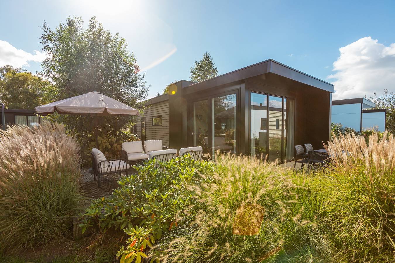 Vakantiepark De Wiedense Meren — Rietland Lodge | 5 Personen in Nationalpark Weerribben-Wieden