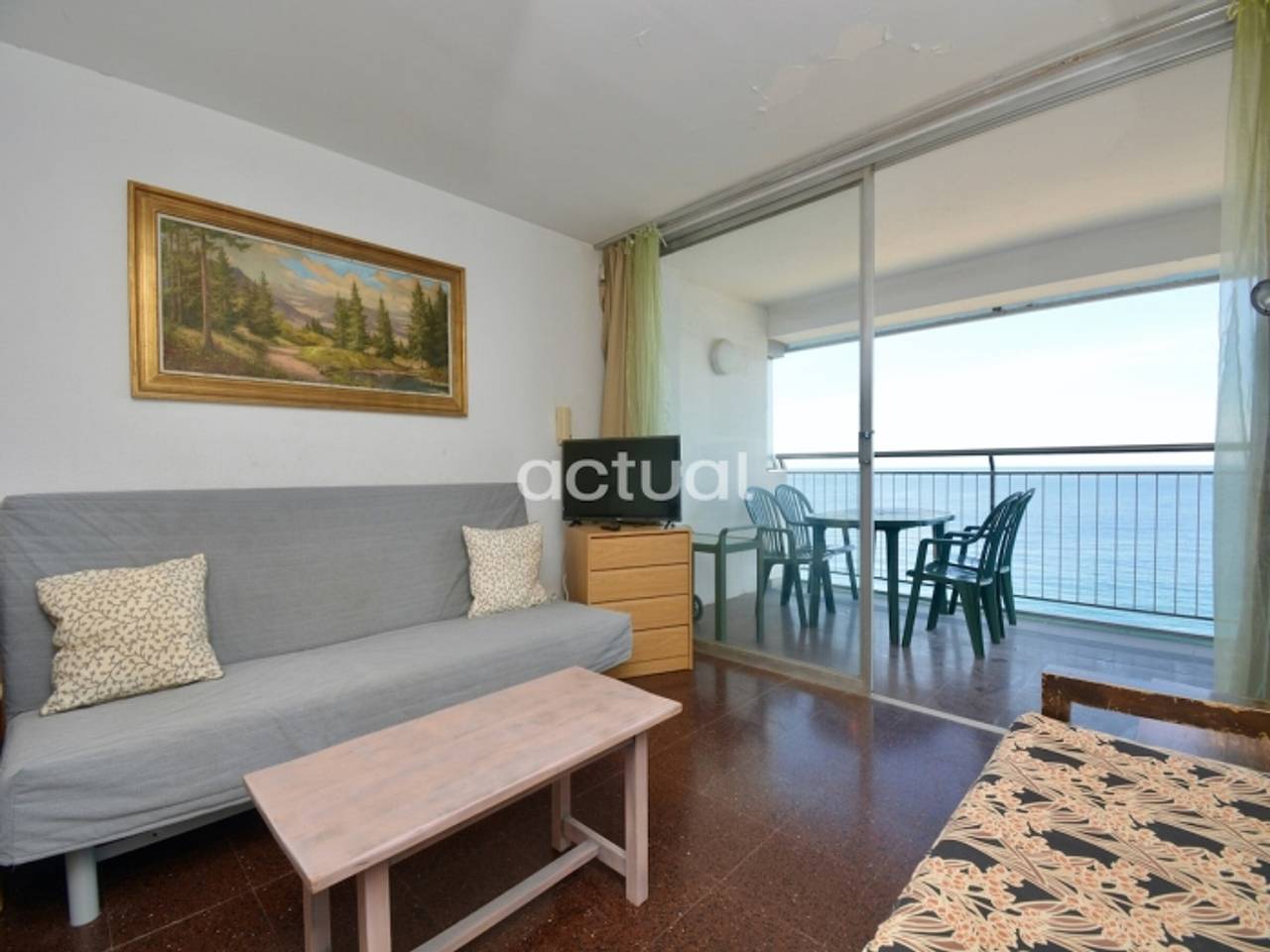 Studio entier, Studio bord de mer avec terrasse, Wifi et ascenseur in Platja d'Aro, Costa Brava