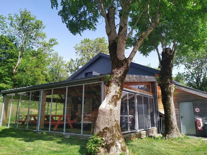 Chalet pour 12 personnes, avec vue ainsi que terrasse et jardin