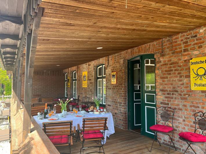 Ferienwohnung für 2 Personen, mit Balkon und Terrasse sowie Garten und Ausblick in Dobbin-Linstow - 4