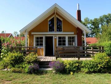 Ferienhaus für 5 Personen, mit Garten und Terrasse sowie Sauna und Seeblick in Krakow am See