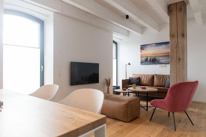 Ferienwohnung für 5 Personen, mit Ausblick und Garten in Rysum