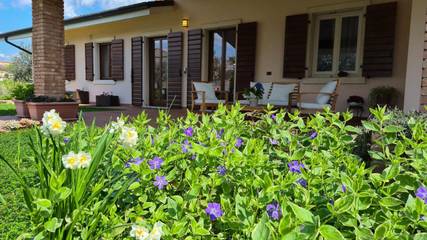 Cottage pour 3 personnes, avec vue ainsi que terrasse et jardin à Colognola ai Colli