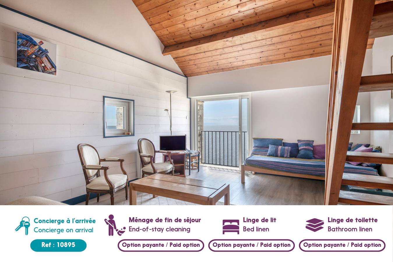 Apartamento entero, Superbe vue Mer - Vacances à 5 personnes à Arzon in Kerjouanno, Arzon