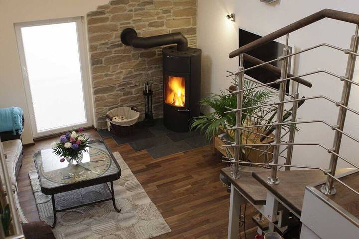 Ferienwohnung für 2 Personen, mit Balkon und Garten sowie Sauna