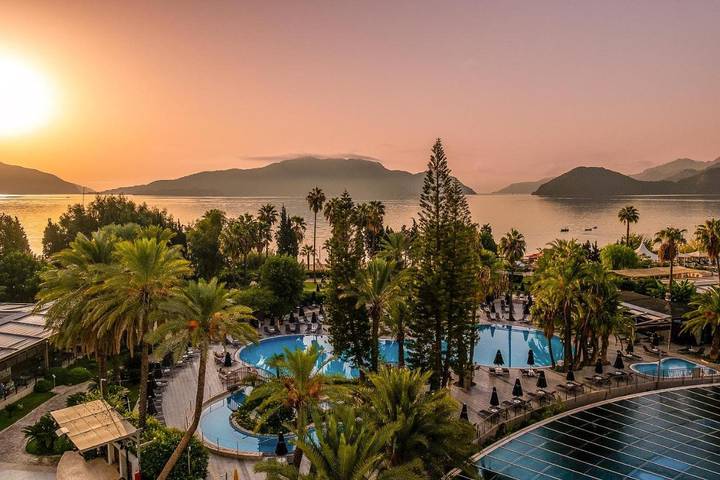 Hotel für 3 Personen, mit Kinderpool und Sauna sowie Garten und Pool in Marmaris