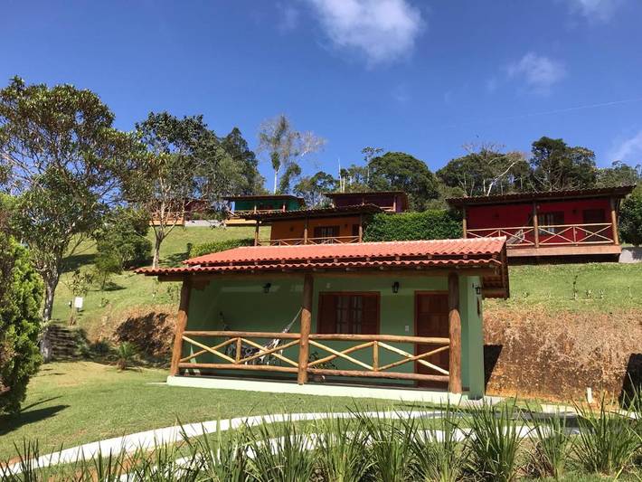 Casas e apartamentos de temporada para 4 pessoas, com vista para o lago e balcão e ainda jardim and vista no Espírito Santo