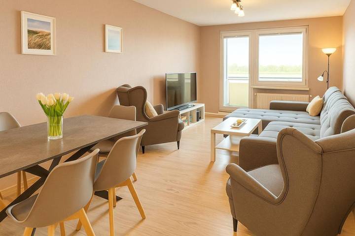 Ferienwohnung für 5 Personen, mit Balkon in Barby
