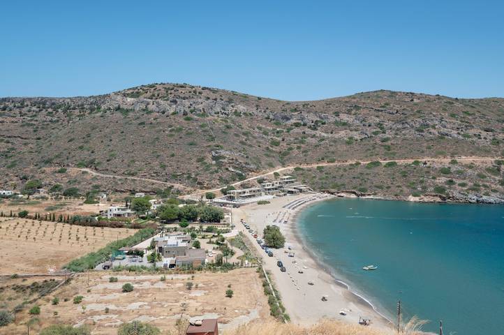Villa „Kokkoras“ mit Meerblick und privater Terrasse in Spathi, Kea