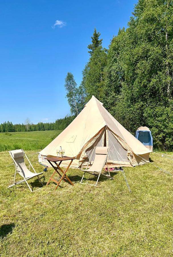 Tente pour 2 personnes, avec vue et sauna