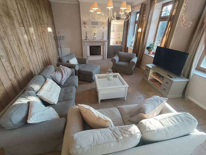 Ferienwohnung für 10 Personen, mit Terrasse und Garten sowie Ausblick in Sahrensdorf