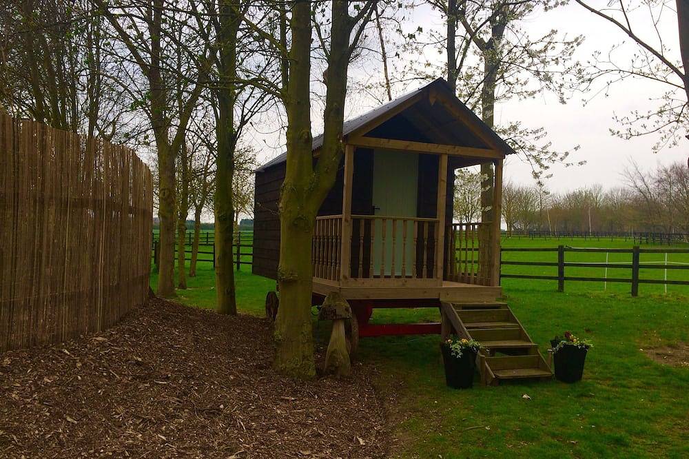 Einzigartige Shepherds Hütte Rückzug in einem schönen Bauernhof Einstellung der Nähe von Cambridge in Fulbourn, Cambridgeshire