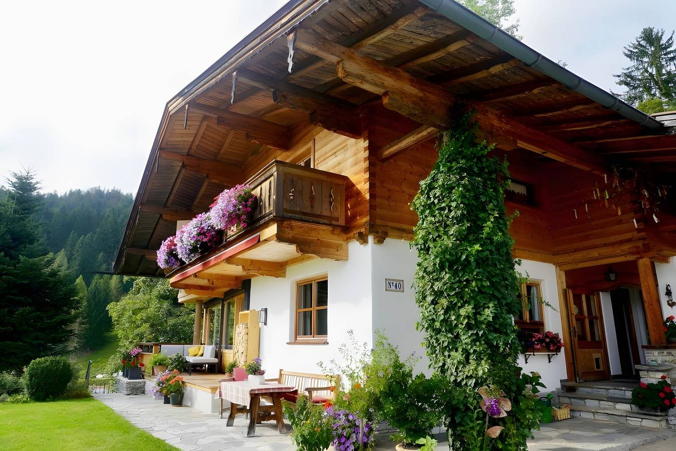 Ganze Wohnung, Apartment 'Wilder Kaiser' mit Bergblick, privater Terrasse und Wlan in Reit im Winkl, Bayerische Alpen