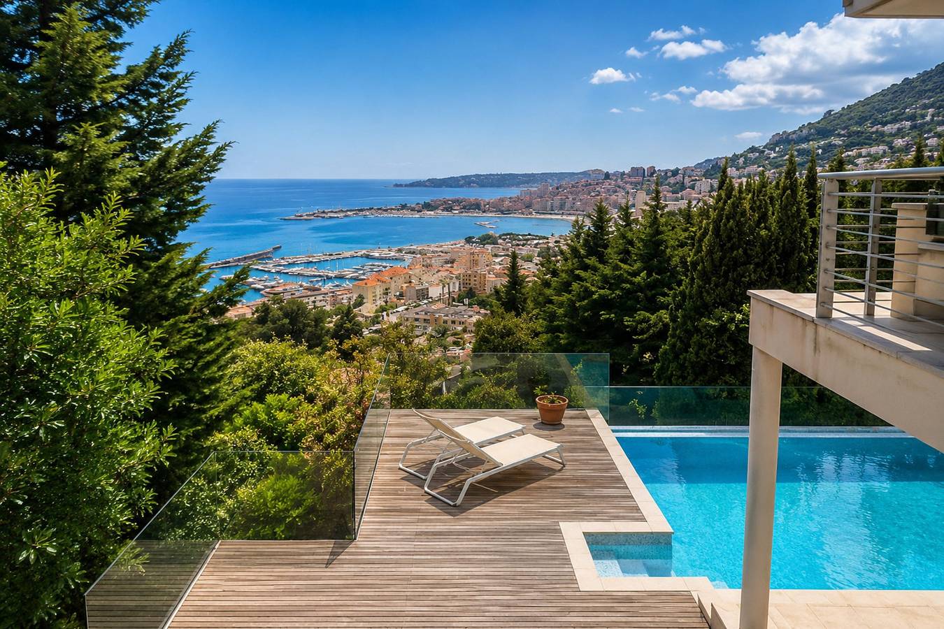 Luxury Villa | Panoramic Sea Views & Pool in Menton, Nizza und Umgebung