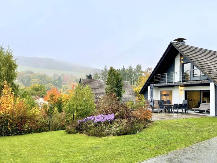 Ferienhaus für 4 Personen, mit Balkon und Garten in die Mittelgebirge