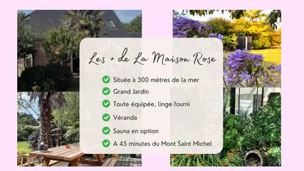 Gîte pour 4 personnes, avec terrasse ainsi que sauna et jardin, animaux acceptés dans Hauteville-sur-Mer - Plage