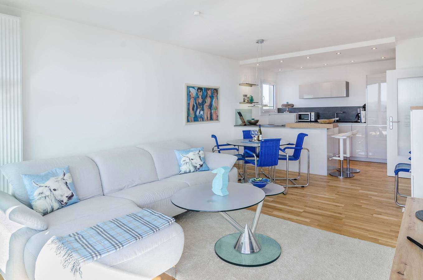 Ganze Wohnung, Ferienwohnung 'Bodenseepanorama Oberuhldingen' mit Seeblick, Balkon und Wlan in Oberuhldingen, Uhldingen-Mühlhofen