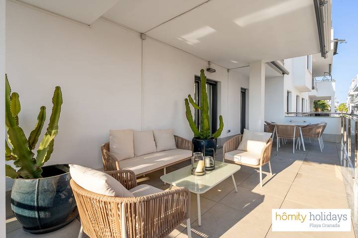 Ferienwohnung für 6 Personen, mit Ausblick und Terrasse sowie Garten - 1