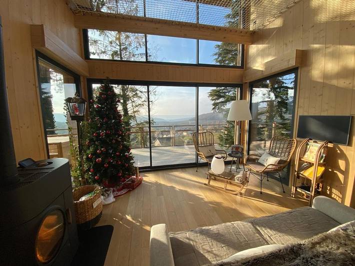 Gîte pour 4 personnes, avec Balcon et Jacuzzi ainsi que Terrasse et Vue dans Cormoyeux