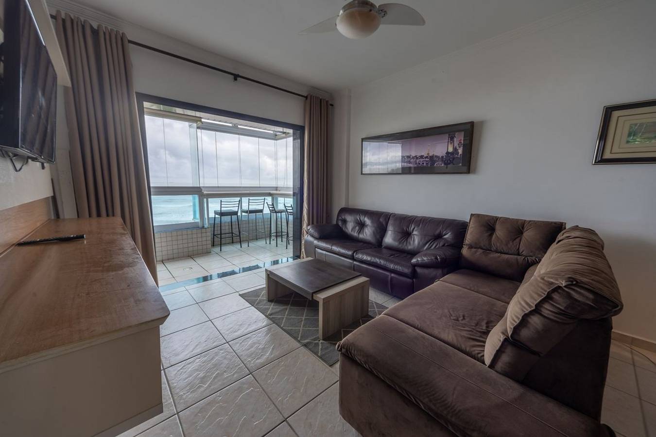 Ganze Wohnung, Apto c/ Varanda Vista Mar p/ 6 pessoas em Caiçara in Vila Caiçara, Praia Grande