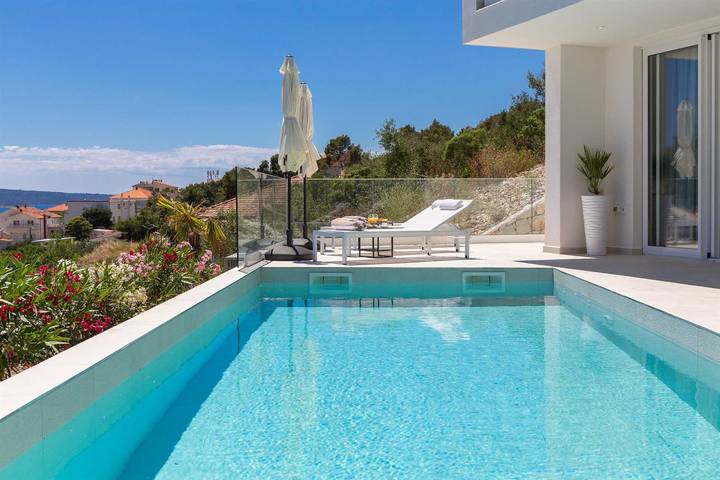 Villa Adria View with Heated Pool II in Trogir, Split-Dalmatia