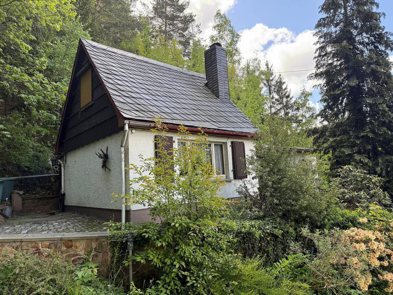 Ferienhaus „Waldhaus Zur Kleinbahn“ mit Bergblick, Gemeinschaftsterrasse und Wlan in Glashütte, Osterzgebirge