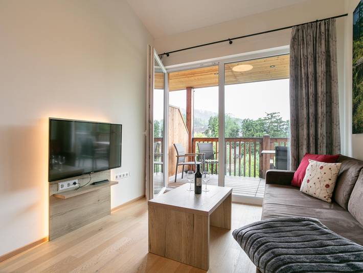 Ferienwohnung für 6 Personen, mit Balkon und Sauna in Haus