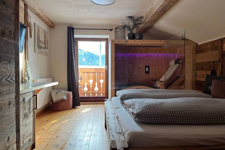 Hütte für 3 Personen, mit Balkon und Garten sowie Sauna in Ehrwald - 4