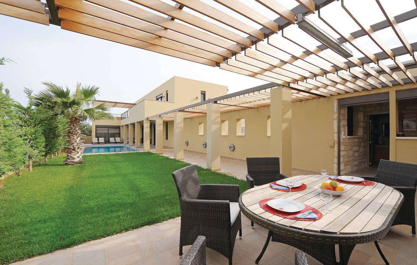 Gemütliches Apartment mit Pool & Terrasse, 600m zum Strand in Skaleta, Rethymno und Umgebung