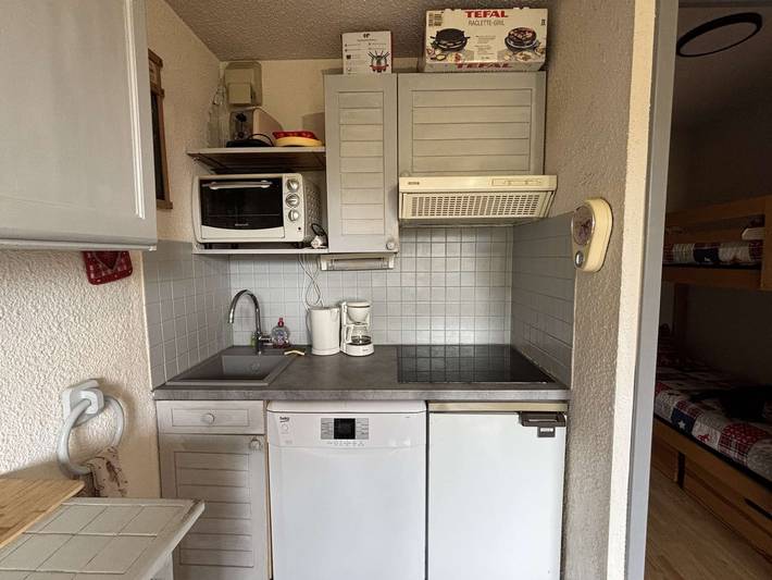 Appartement entier, Alpe d'Huez: 2 pièces, 4 pers, proche pistes, balcon, parking in Huez, Parc national des Écrins