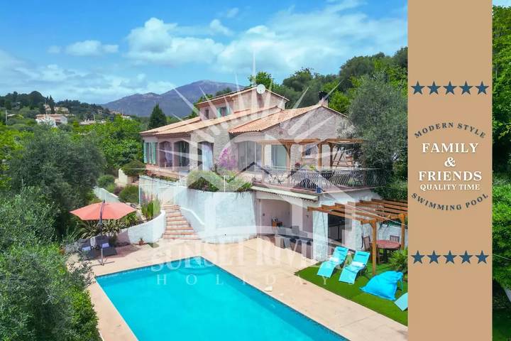 Maison de vacances pour 8 personnes, avec jardin et piscine, animaux acceptés à Le Rouret