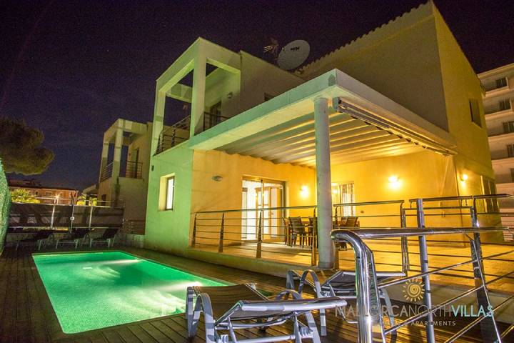 Villa mit pool für 5 Personen, mit Terrasse in Playa de Muro