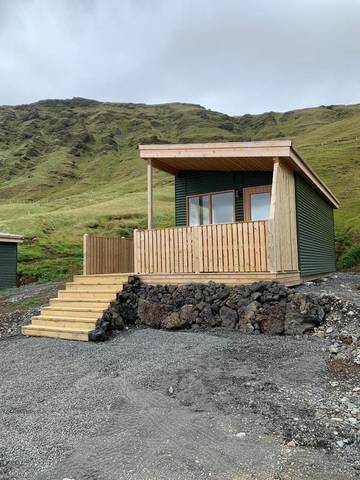 Chalet pour 2 personnes, avec jardin ainsi que vue sur le lac et vue en Islande