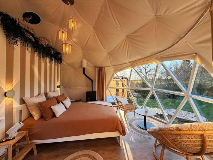 Tente pour 2 personnes, avec jacuzzi ainsi que terrasse et jardin dans Département Nord - 2