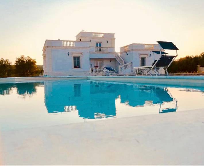 Casa vacanza per 13 persone, con piscina e giardino nonché panorama, con animali domestici a Alessano