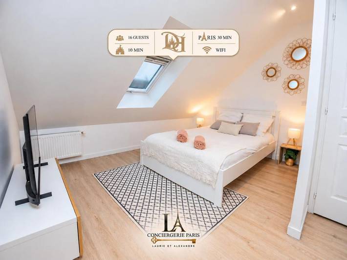Location de vacances pour 16 personnes, avec Vue à Villeneuve-le-Comte