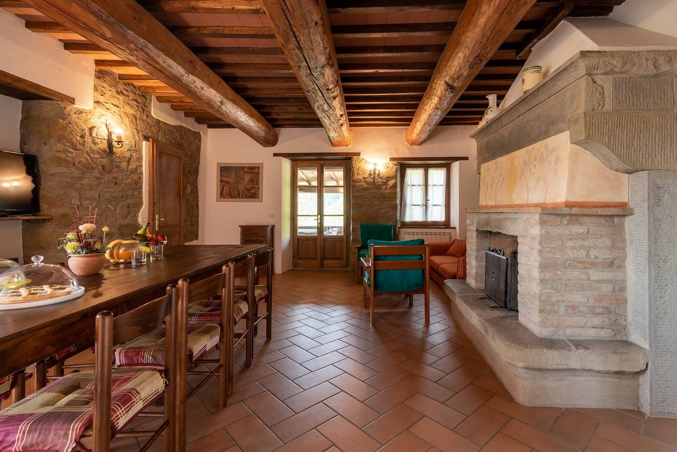 Agriturismo Pierle Cuiano – Villa mit Bergblick, privatem Pool und Wlan in Arezzo Provinz