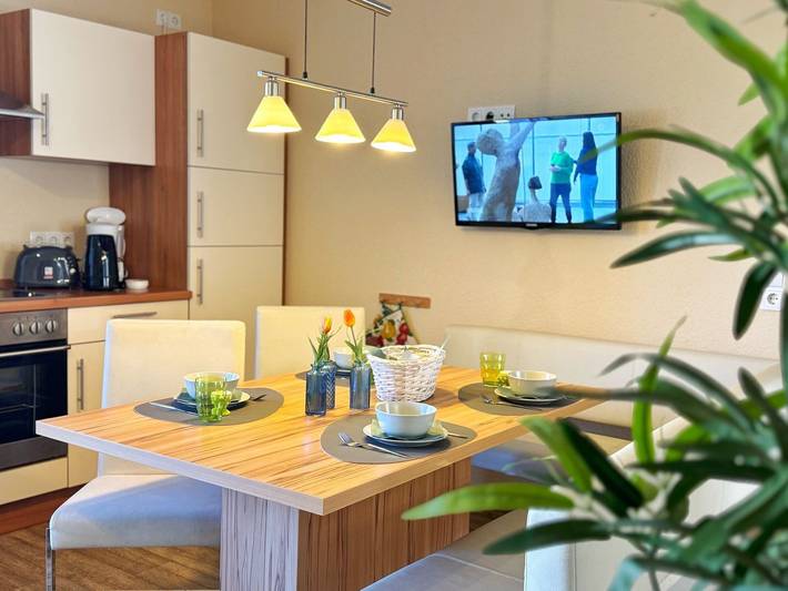 Ferienwohnung für 6 Personen, mit Terrasse und Garten sowie Ausblick in Lietzow